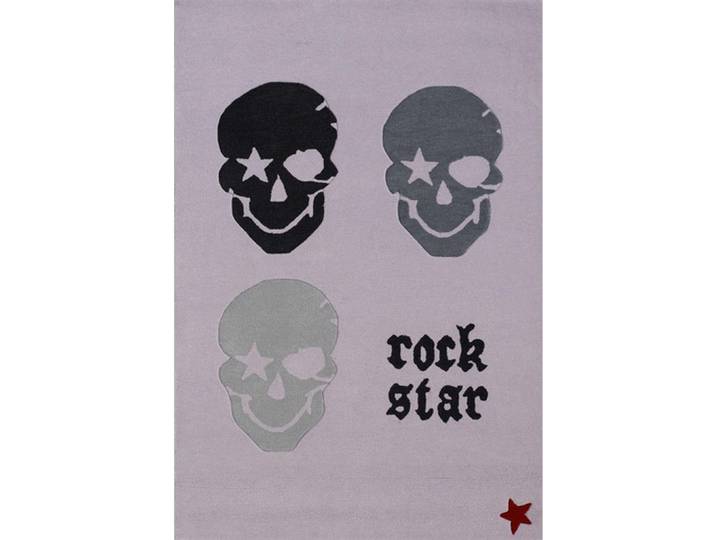 Kinderteppich Rock Star, Grau, Naturmaterialien, rechteckig, 200x300 cmes Vertrauen - Oeko-Tex®, für Fußbodenheizung geeignet, Teppiche & Böden, Teppiche, Teppich Kinderzimmer
