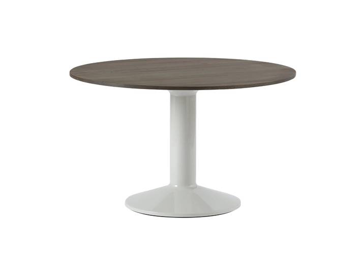 Muuto Table à pied central Midst Dark oiled oak-grey, Ø120 cm