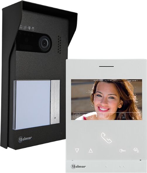 Kit vidéo soul 4,3'' LIGHT 1 bouton poussoir GOLMAR GS5110/ART4LITE