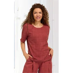 Viskose-Mix-Bluse in rost in Größe 44 von DW-Shop, Rost, 44
