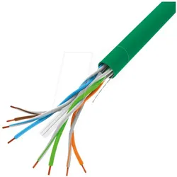 Lanberg LAN-KABEL UTP 1GB/S 305M CCA-DRAHT GRÜN (U/UTP, CAT6, 305 m), Netzwerkkabel