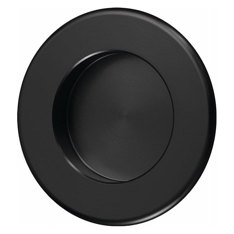 Hermeta Muschelgriff Aluminium schwarz pulverbeschichtet rund Einlass-Ø 35 mm (4554-70E)