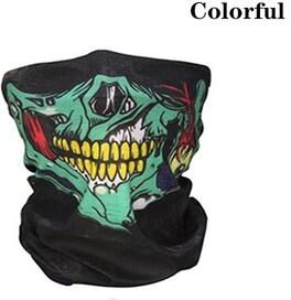 DynamicDeals Skull Cycling Balaclava Mask Breathable Outdoor Face Mask & Neck Gaiter colorful