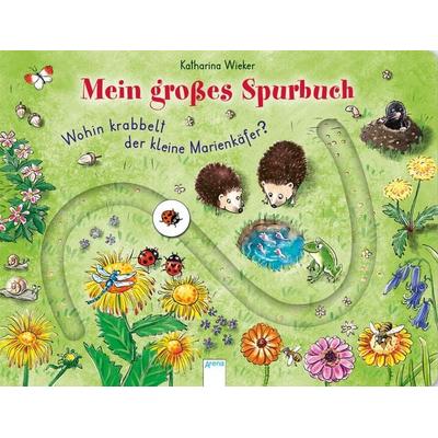 Wohin krabbelt der kleine Marienkäfer?, Gebundene Ausgabe von Katharina Wieker, Arena, 978-3-401-71388-5