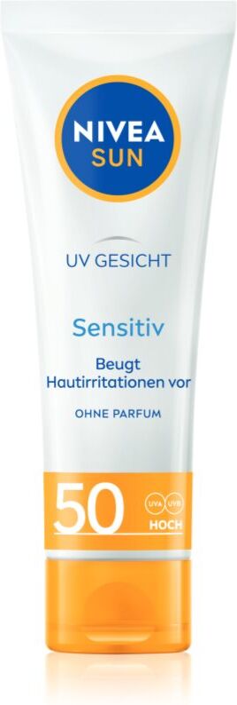 NIVEA SUN Sensitive crème protectrice visage peaux sensibles SPF 50 50 ml