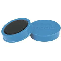 Nobo 10 Haftmagnete rund 38 mm blau