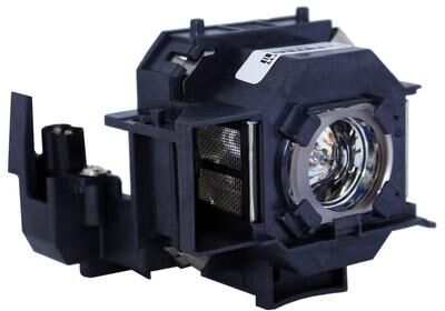 Jaspertronics™ Original ELP-LP43 Lamp & Housing for Epson Projectors - 1 Year Warranty