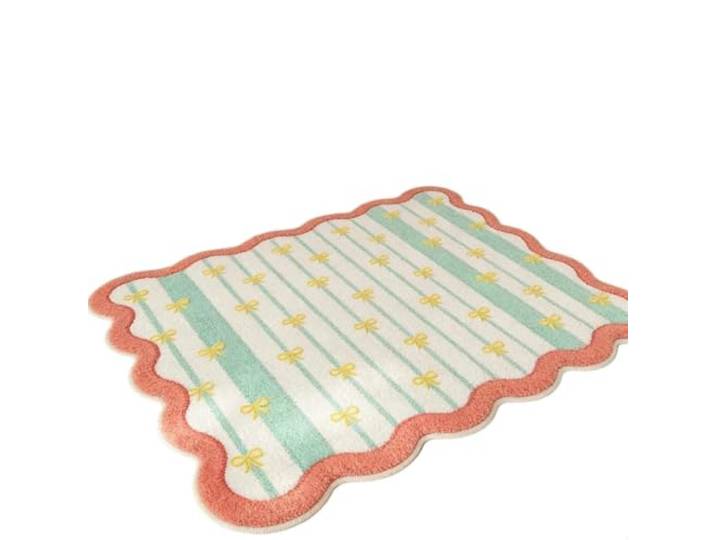 EnxJire Unregelmäßig geformter Schlafzimmerdekor-Teppich Großflächige Teppiche, flauschige weiche Nachttisch-Bodenmatte, dicker Plüsch-Garderobenteppich(I,140x200cm)
