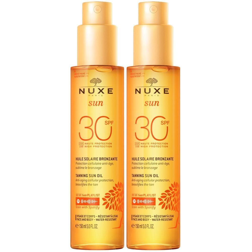 Nuxe Sun Sonnenöl Gesicht & Körper LSF 30 x2 2x150 ml Öl