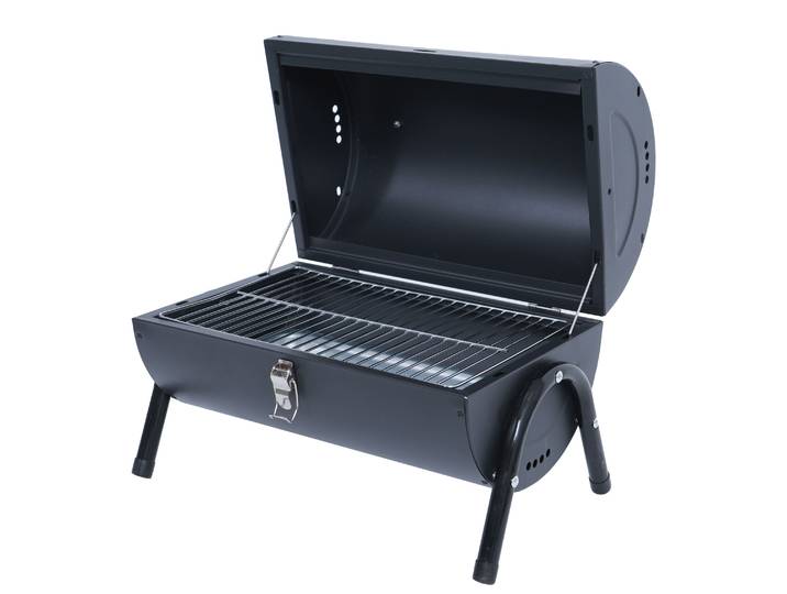 BBQ Holzkohlegrill Campinggrill schwarz