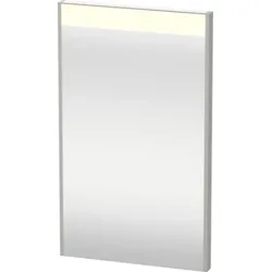 Duravit Brioso Spiegel 42,0 x 4,5 cm mit LED- Beleuchtung, BR700004949, Farbe: Graphit Matt Dekor, Griff Graphit Matt