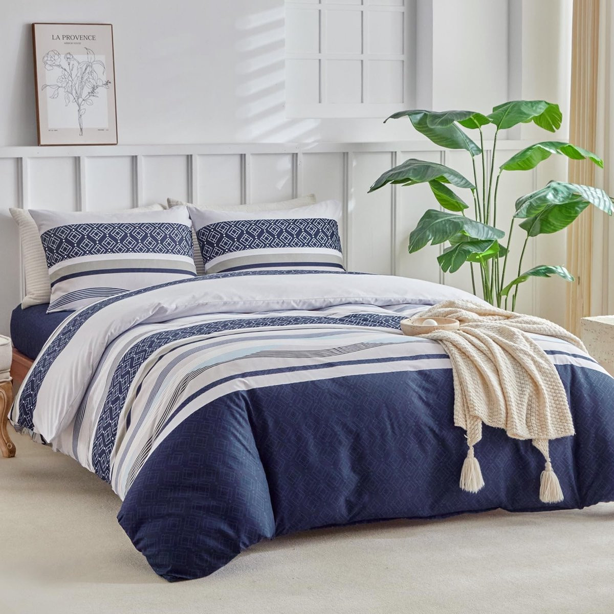 Elzusha Dekbedovertrek Set met Bohemian Patroon - Microvezel - 240 x 220 cm