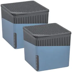 Wenko 2er-Pack Raumentfeuchter »Cube« 1000 g blau