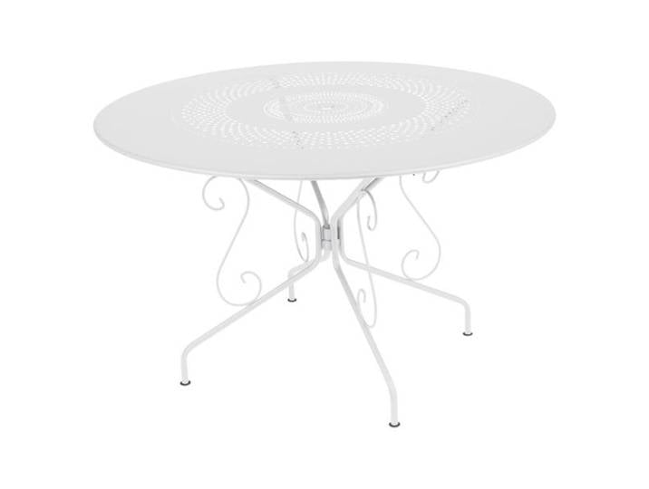 Fermob Montmartre Gartentisch Ø117cm Stahl Weiß