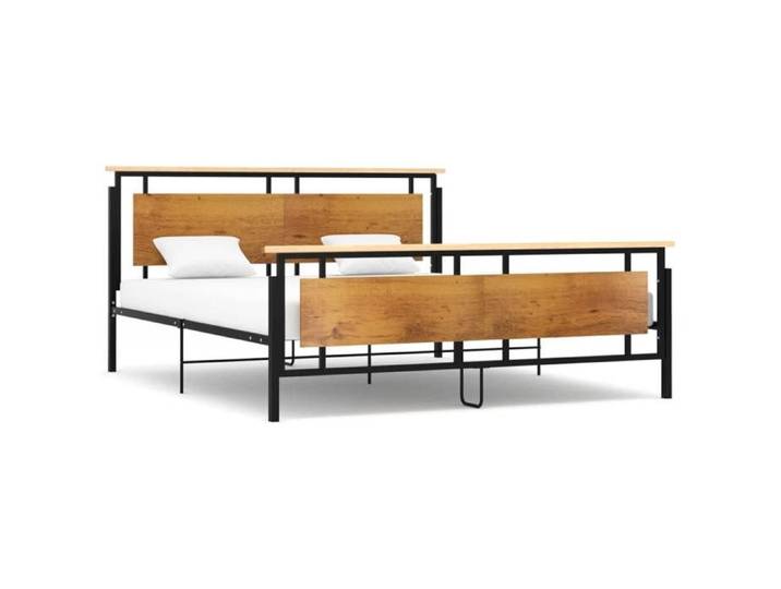 BEST-HOME Meuble de chambre - UU - Cadre de lit sans matelas - métal 180x200 cm HH13828