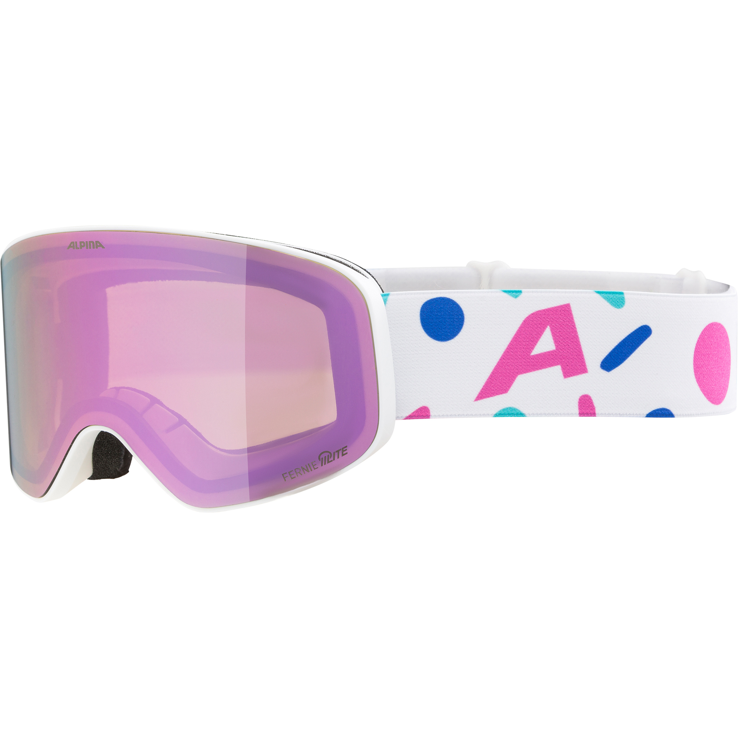 Alpina Fernie Q-Lite Skibrille Kinder Skibrillen weiss Größe S Skifahren | Freeride