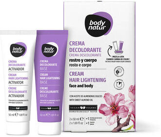 Body Natur Kit Creme Descolorante Rosto e Corpo 50 ml x 2
