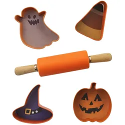WellHome - 5-teiliges Halloween-Küchenset – Dekorativ und gruselig