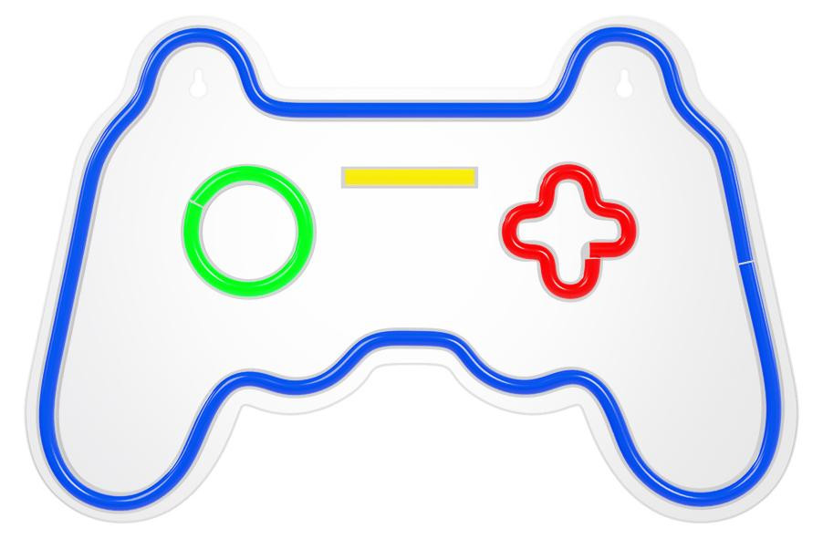 Forever Light Neon Plexiglas LED Gamepad Nachtlampje Meerkleurig Model FPNE03X