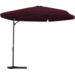 Helloshop26 - Sonnenschirm für den Außenbereich mit 300 cm Stahlstange bordeauxrot 02_0008192