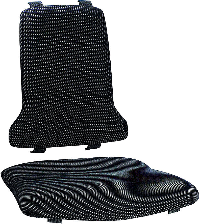 Polster, Standard-Ausführung, je 1 Polster für Sitz und Rückenlehne, Textil-Polster, schwarz bimos
