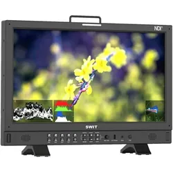 Swit BM-245-NDI 23.8" 4K-NDI QLED HDR 100%DCI-P3 Zero-Delay professional FHD Monitor with Auto-Cal (23.80", 4K), Video Monitor, Schwarz