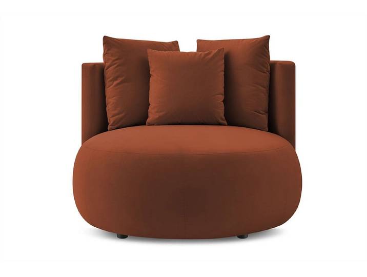 Sessel BOBOCHIC CESAR Samt orange