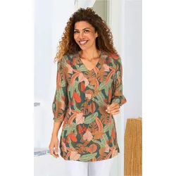 Viskose-Bluse in Druck jade in Größe 42 von DW-Shop, Jade, 42