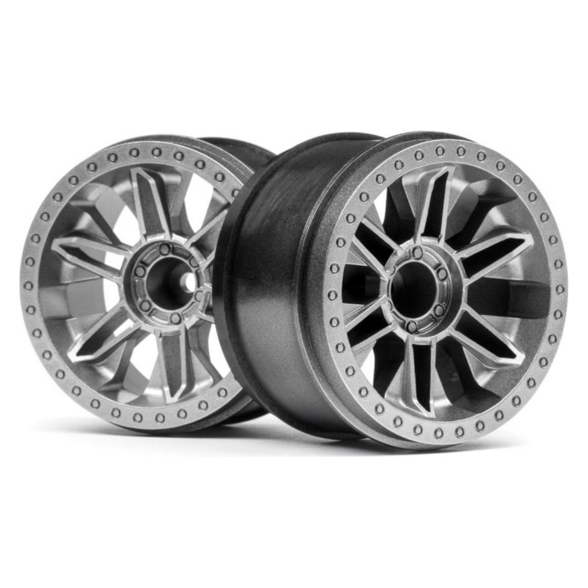 HPI 6-SHOT ST WHEEL (SILVER/2PCS) (120136)