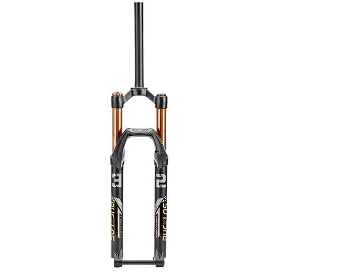WANGZEYU Fahrrad Gabel Fahrrad Luft Gabel 26 27,5 29 MTB Federgabel 1-1/8'' Konische/Gerade Rohr Fahrrad Gabeln Mit Steckachse Fahrrad Teil Fahrradgabeln(Straight-26)