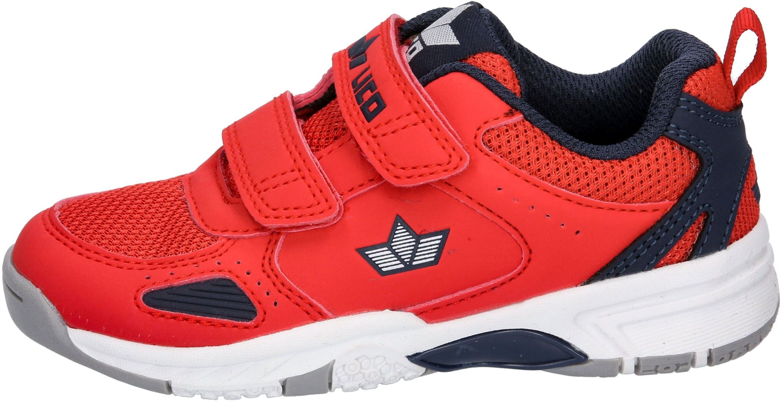Trainingsschuh LICO "Sportschuh Peyton V", Jungen, Gr. 28, rot, Synthetik, Schuhe Trainingsschuh rot 28