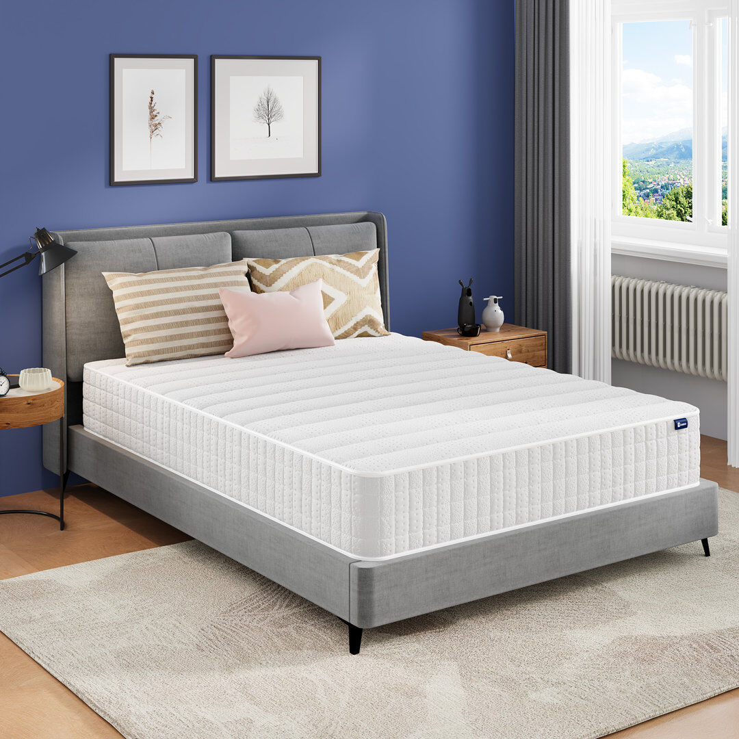 Novilla 27cm Memory Foam Pocket Sprung Mattress Small Double (4')/27cm