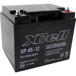 XCELL XP45-12 - Blei-Vlies-Akku, 12 V, 45 Ah