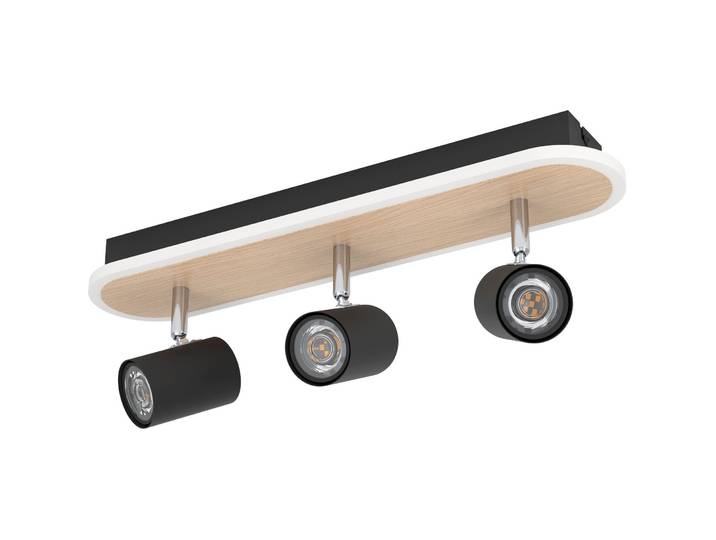 Spot Rimbocchi schwarz, braun 2500 lm B 10 cm