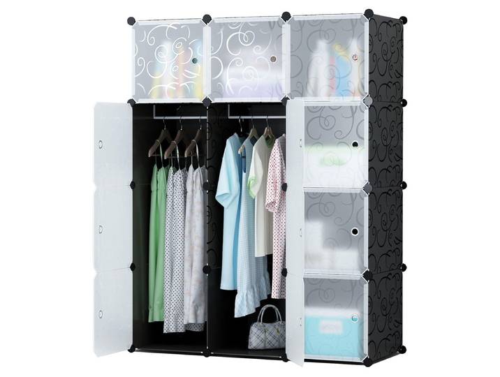 Armoire Modulaire Oskar 12 Cubes avec Portes
