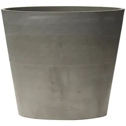 ArtPlast - Blumentopf Ø10x9,5 cm in Form eines abgeschnittenen Kegels in Farbe Hellgrau - LEONARDO-Kollektion