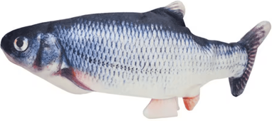 Inspire Curations FloppyCatch USB Rechargeable Moving Fish Toy For Cats & Small Pets grass Carp
