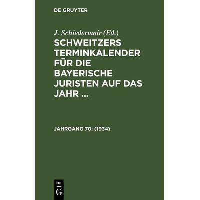 1934, Gebundene Ausgabe von , De Gruyter, 978-3-11-268433-7