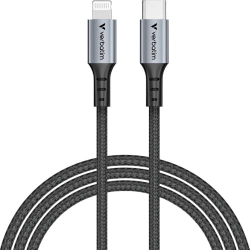 Verbatim Sync & Charge USB-C naar Lightning mobiele telefoonkabel, 120 cm
