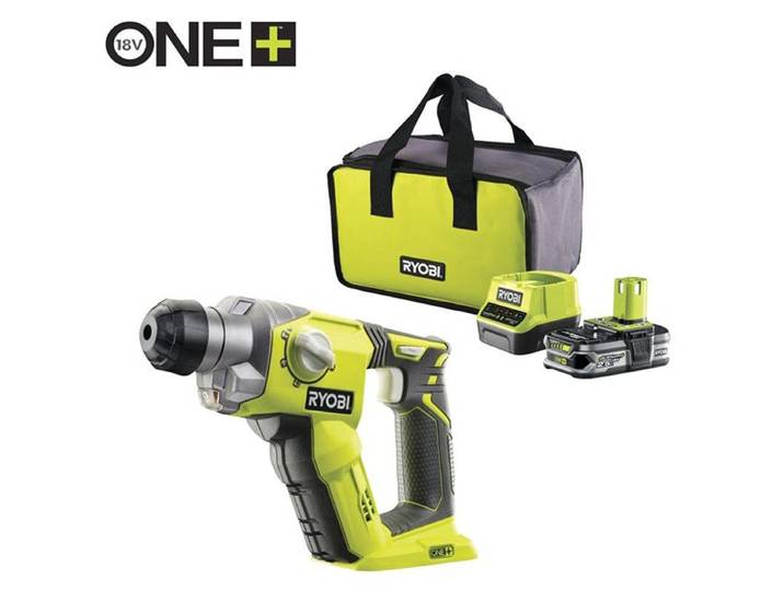 Marteau perforateur SDS-Plus RYOBI R18SDS-125S 4 modes 18V 1\,3 joules EPTA + 1 batterie Lithium+ 2\,5 Ah