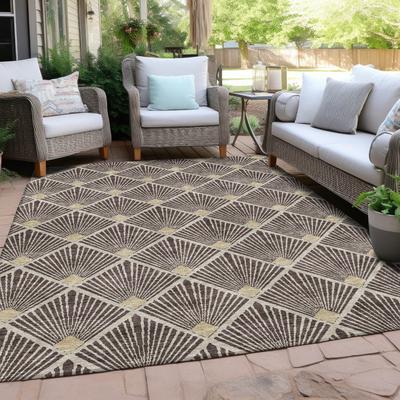 Addison Rugs Machine Washable Indoor/ Outdoor Chantille Modern Shells Rug