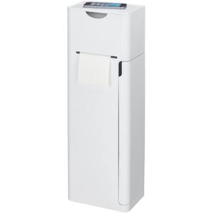 Wenko WC-Garnitur Imon 6 in 1, Kunststoff weiß, mit Ablage