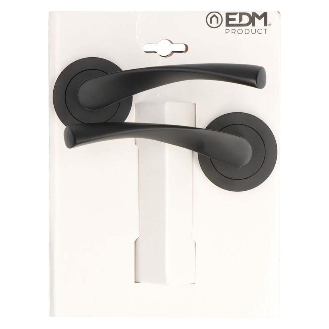 EDM Product Griffe-Set 86033 707 Aluminium Ø 6,5 X 12 Cm (Türgriff, Türrosette) (56487980)