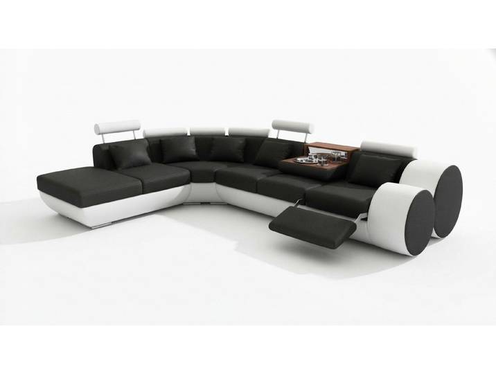 JVmoebel Ecksofa Ledersofa mit USB-Schnittstelle und hochwertigem Lederbezug, Made in Europa