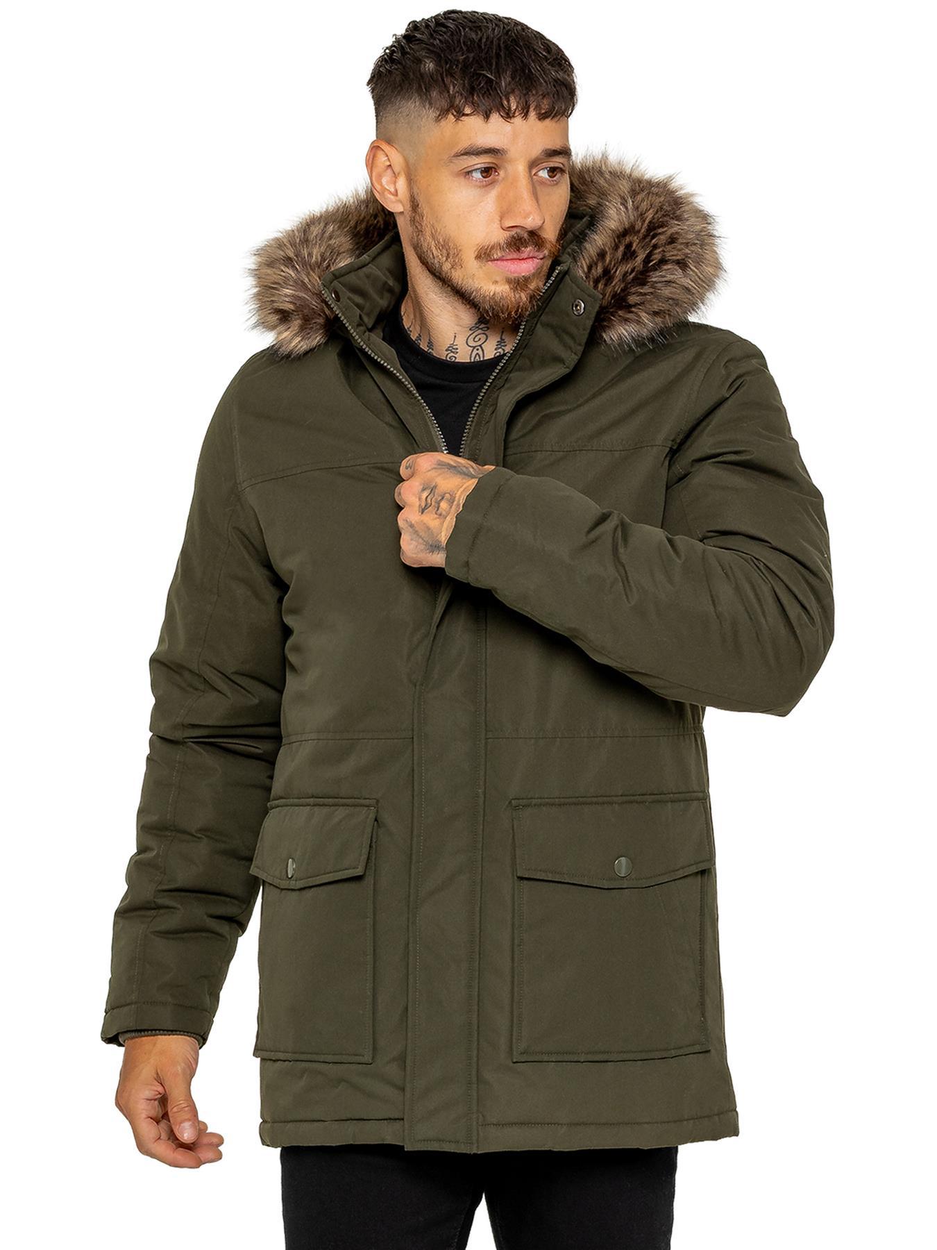 Kruze | Herren gepolsterte Parka-Jacke