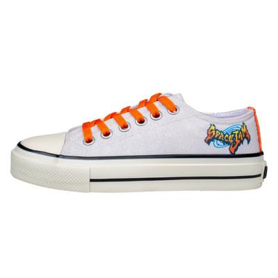 Sneaker DOGO "Liria Low-Top Sneaker Space Jam Damen Sneaker", Damen, Gr. 41, Normalschaft, weiß, Textil, Schuhe Sneaker, Handgefertigt