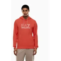 EA7 für Herren. 7M001313_AF13512 Sweatshirt Sichtbarkeit Regular rot (S), Lässig, Baumwolle