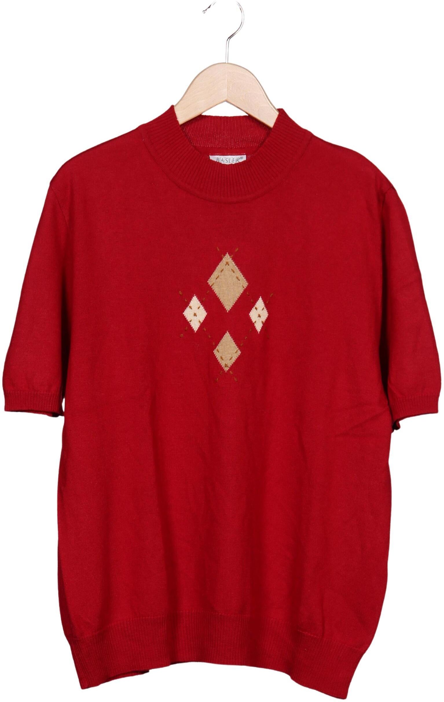 Basler Damen Pullover, Rot, Gr. EU 48, Schurwolle - Second Hand