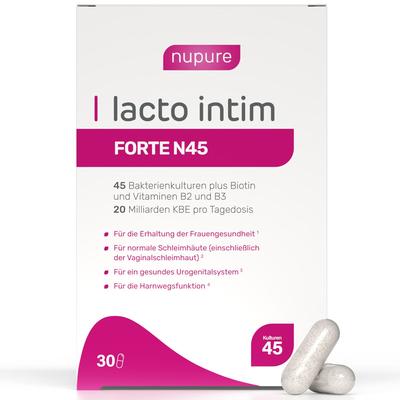 Lacto Intim Forte N45+Biotin+Vitamin B2 & B3 Kaps. 30 St Kapseln