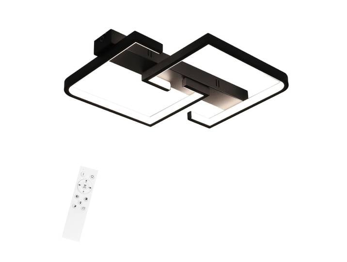 Plafonnier fer noir 60x47x6cm led 45w
